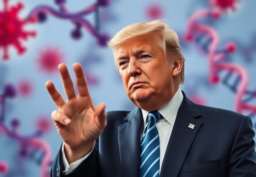 Representação visual de Corte de Trump coloca em risco vacinas mRNA essenciais contra câncer e HIV